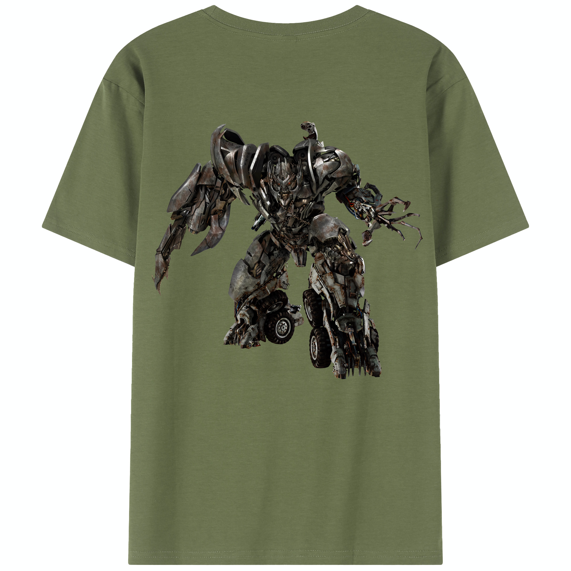 （画像用） Transformers トランスフォーマー 綿100％半袖Tシャツ（背面プリント）